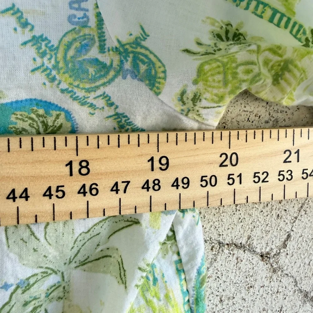 Calypso St Barth Pajama Set Organic Cotton Tropical Print Sleepwear Shorts Small - Picture 8 of 12